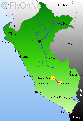 Mapas del tour a Machu Picchu
